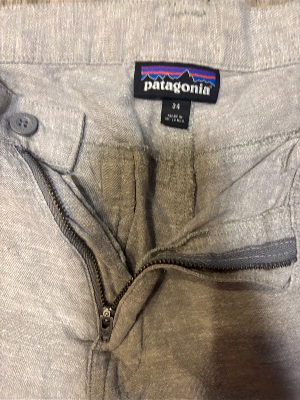Patagonia Light Gray Men's Shorts 33 great condition